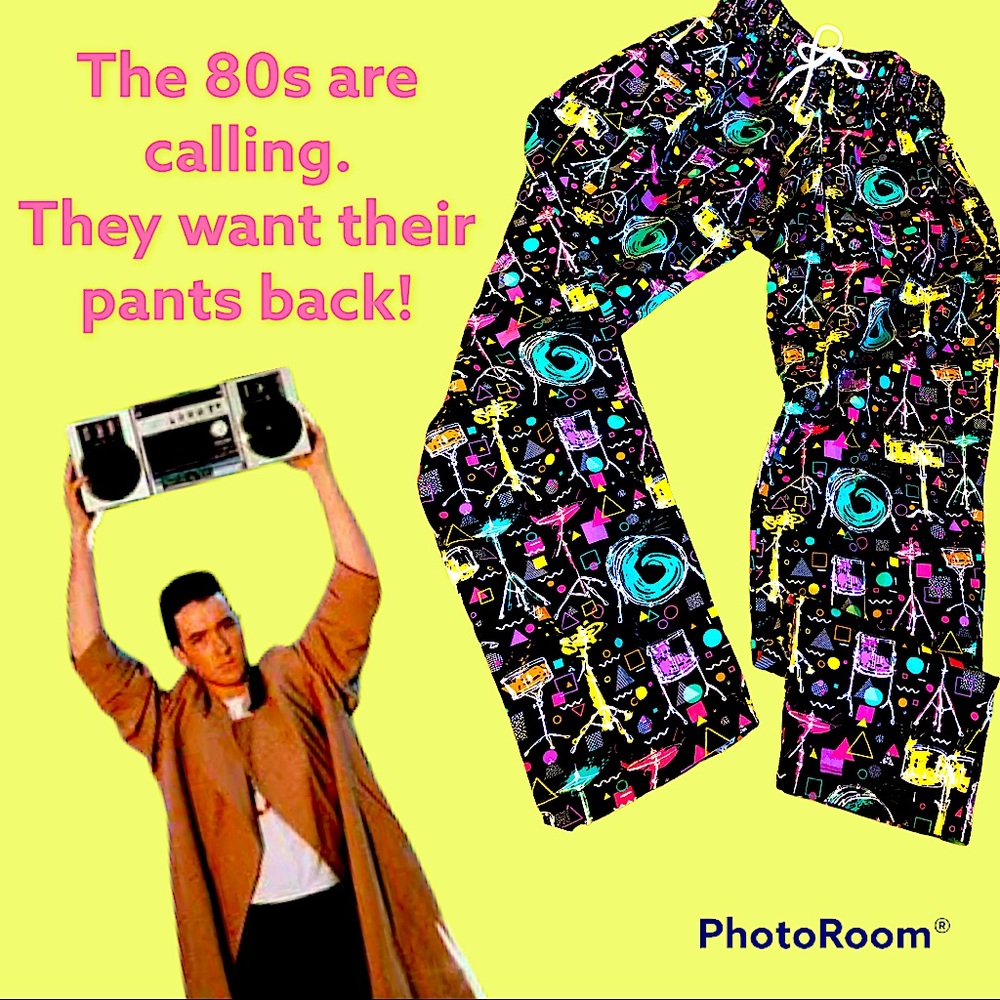 🔥OMG 🔥Vintage 80s Jazz Solo Cup Pants Drums XS Womens Mens HOT